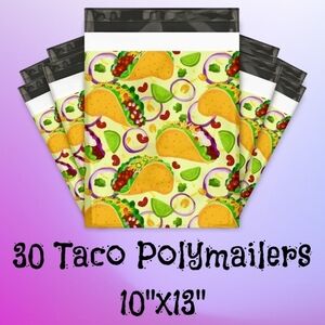 30 Tasty Taco Tuesday 10"x13" Poly Mailers